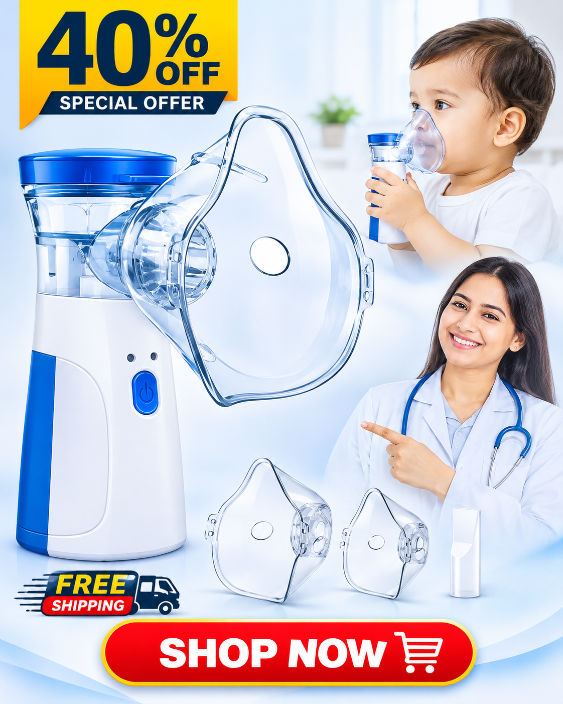 Nebulizer Machine For Adult & Kids